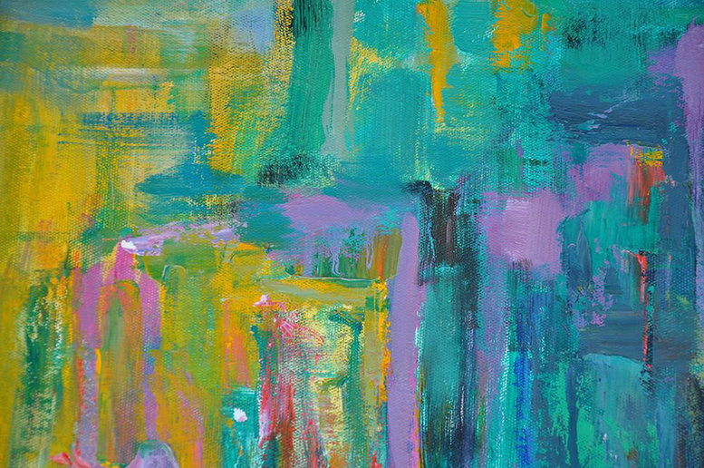 Handmade Painting Large Abstract Art,Oversized Abstract Landscape Oil Painting,Handmade Acrylic Painting,Blue,Green,Yellow,Purple.etc